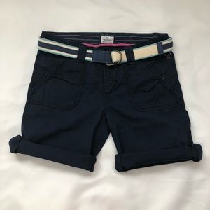 American Eagle Blue Knee Length Shorts Size 8